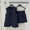 AT77589 Row Style Long Term Cotton Linen Camisole Vest Vest Set Medium Length Design Vest Paire 60dozjr8