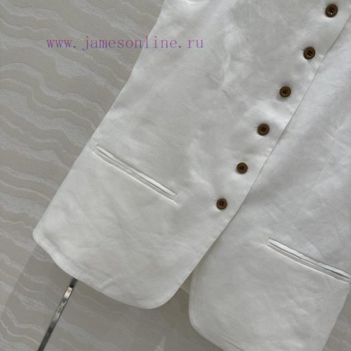 AT77589 Row Style Long Term Cotton Linen Camisole Vest Vest Set Medium Length Design Vest Paire n5byjl3l - Image 8