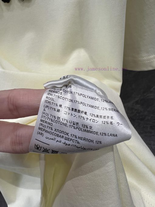 ZT60562 Ami Pa * Is 25Ss Early Spring New Three-dimensional Crochet Craft Letter Round Neck Sho ts7kx0ml - Image 10