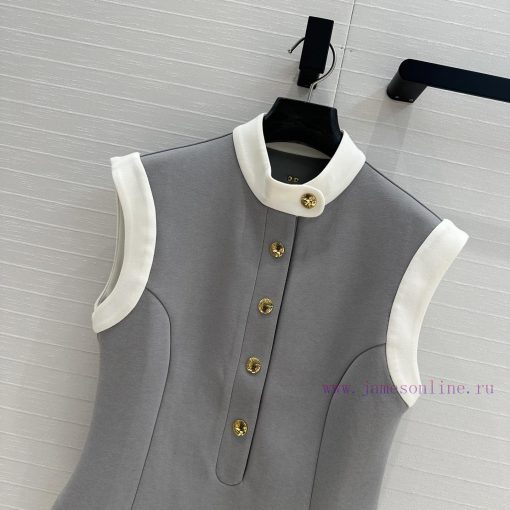 Highly Recommended Is The BW76255 Lou * 25s New Stand Up Collar Color Blocked Vest Top. The Exq h2gybm12 - Image 3