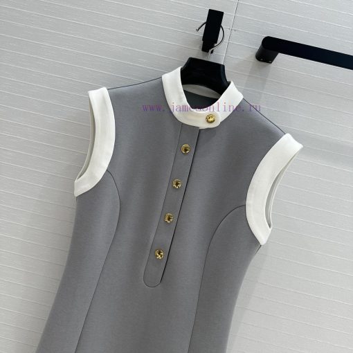 Highly Recommend BL76256 Lou * 25s New Stand Up Collar Color Blocked Vest Dress Exquisite Princ hjs2klwi - Image 3