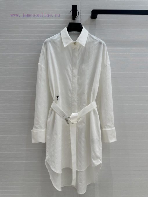 BL76257 Dior 25 Spring/Summer New Product: Tiffany's Vine Pattern Embroidered Shirt Dress With bt2nd2sv - Image 2