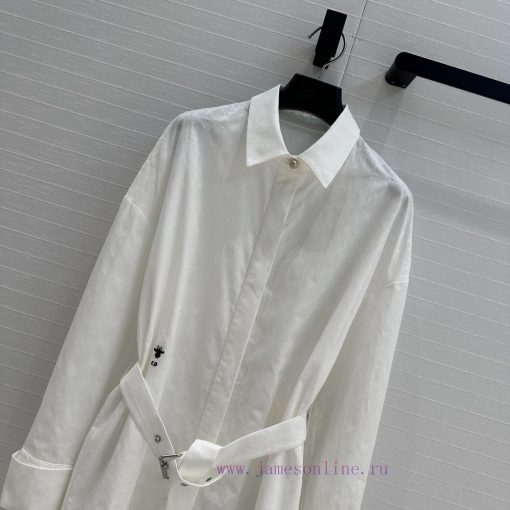 BL76257 Dior 25 Spring/Summer New Product: Tiffany's Vine Pattern Embroidered Shirt Dress With bt2nd2sv - Image 3