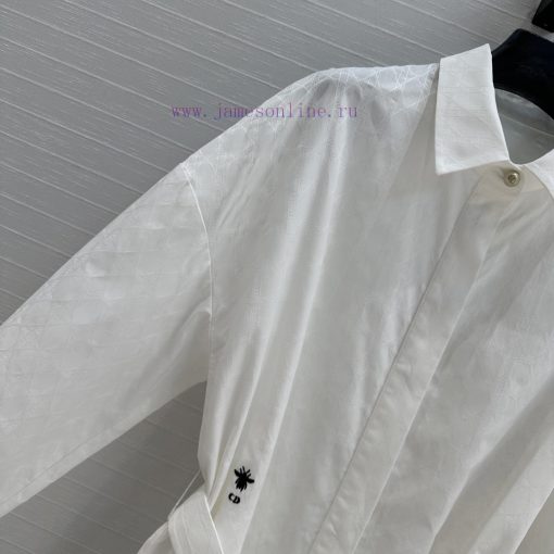 BL76257 Dior 25 Spring/Summer New Product: Tiffany's Vine Pattern Embroidered Shirt Dress With bt2nd2sv - Image 4