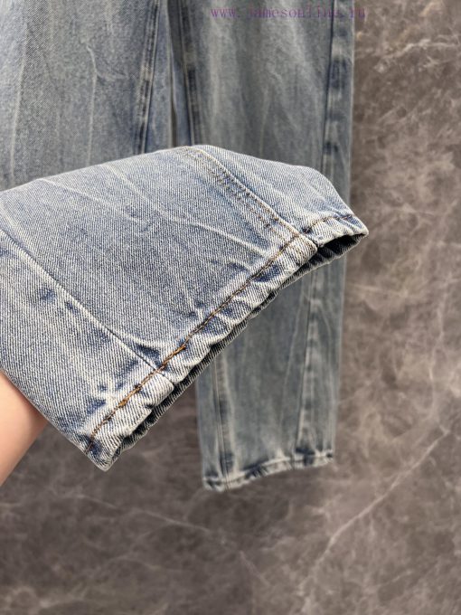 ZK60608 Alexa * Der Wang 25Ss Early Spring New Letter Hot Drill Scimitar Jeans Trousers | Yb Th owsrowy3 - Image 9