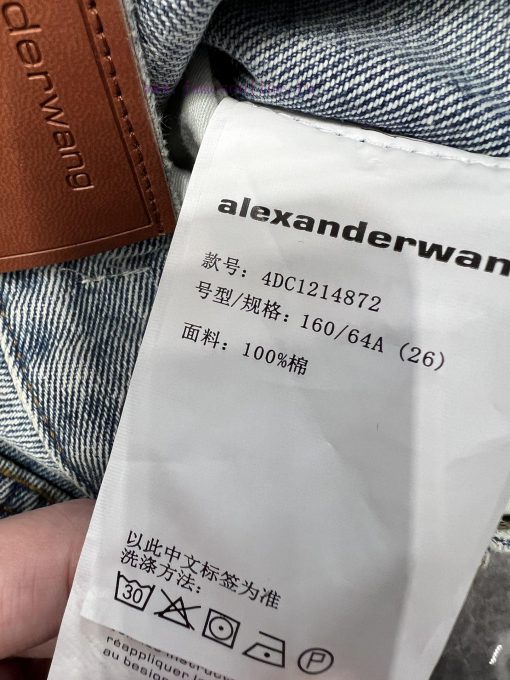 ZK60608 Alexa * Der Wang 25Ss Early Spring New Letter Hot Drill Scimitar Jeans Trousers | Yb Th owsrowy3 - Image 10