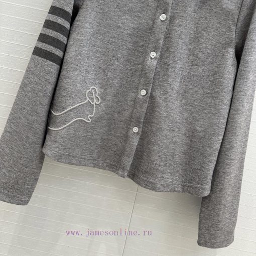 BT76283 ThomBrown * 25s New Product Easy And Fashionable Age Reducing Grey Set Color Blocked Co 1k21gysm - Image 8