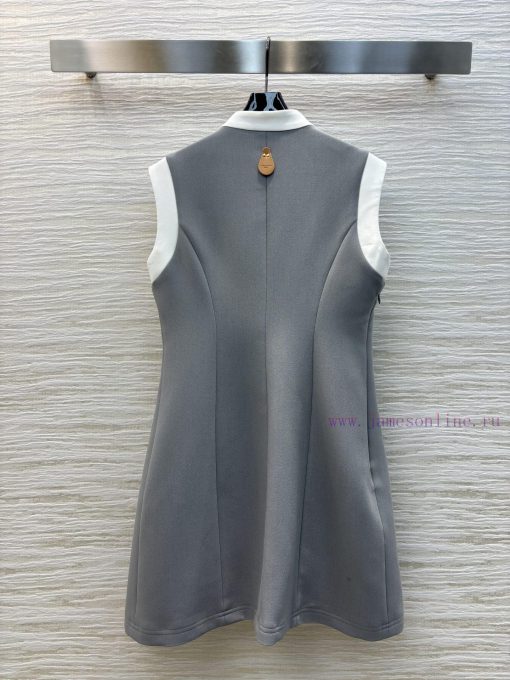 CL76302 Louis Vuitton Spring/Summer 25 Contrasting Stand Up Collar Sleeveless Dress With A Thre jud9chan - Image 9