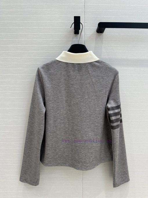 BT76283 ThomBrown * 25s New Product Easy And Fashionable Age Reducing Grey Set Color Blocked Co 1k21gysm - Image 10