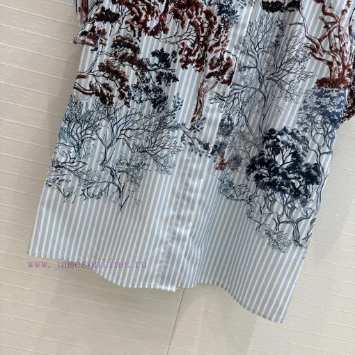 BC76315 Benang Jarum 25 Early Spring New Product Printed Striped Off Shoulder Short Sleeve Shir nqhy7oyo - Image 7