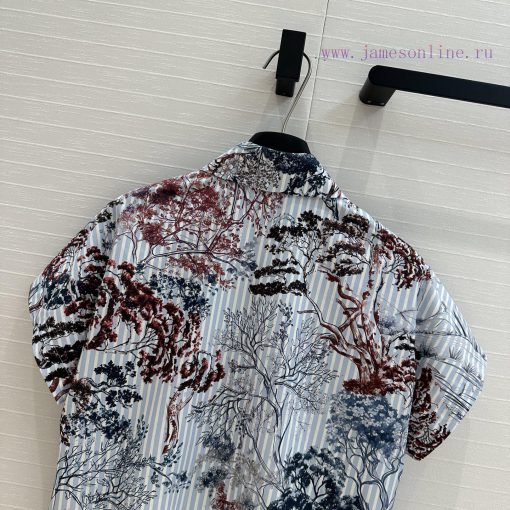 BC76315 Benang Jarum 25 Early Spring New Product Printed Striped Off Shoulder Short Sleeve Shir nqhy7oyo - Image 10