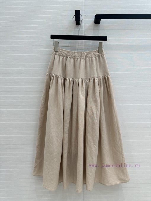 Highly Recommended ️ BB76392 Di * Spring/Summer New Product Cotton And Hemp Long Half Skirt Wit f45fwckz - Image 9