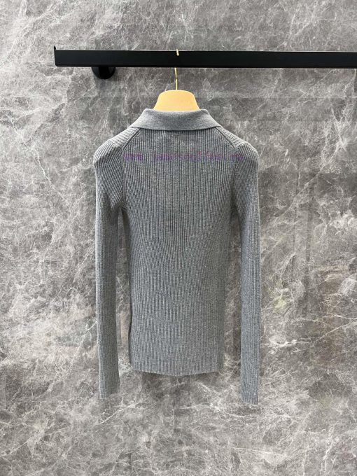 ZT60711 Miumi * 25Ss Spring/Summer New Micro Label Simple Style Slimming Knitted Cardigan | Dev gi40aft8 - Image 3