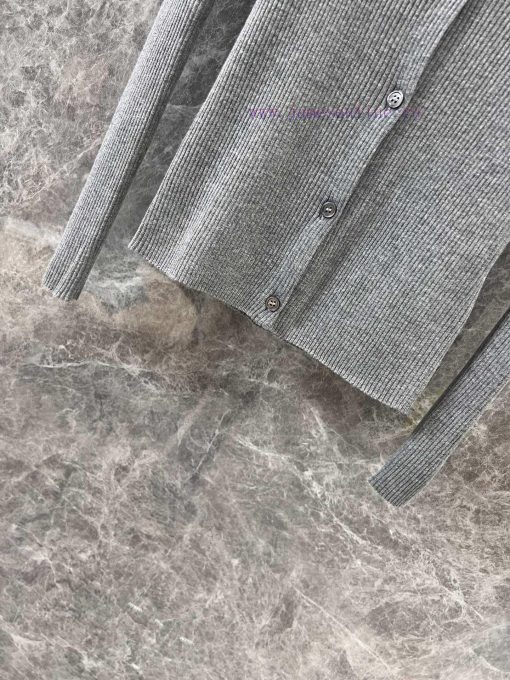 ZT60711 Miumi * 25Ss Spring/Summer New Micro Label Simple Style Slimming Knitted Cardigan | Dev gi40aft8 - Image 7