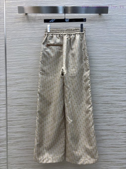 CK76628 Dior 25 Early Spring Classic Letter Jacquard Logo Letter Ribbon Splicing Straight Leg W emj05m5o - Image 9