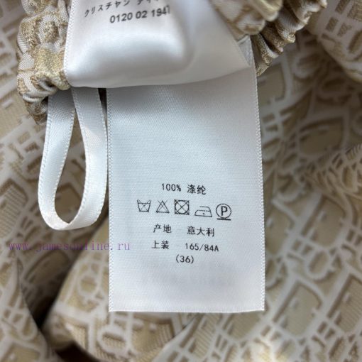 CK76628 Dior 25 Early Spring Classic Letter Jacquard Logo Letter Ribbon Splicing Straight Leg W emj05m5o - Image 10