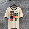 ZT60797 Valentino 25Ss Spring/Summer New Active Color Printed Loose Edition Round Neck Short Sl sydjwndf