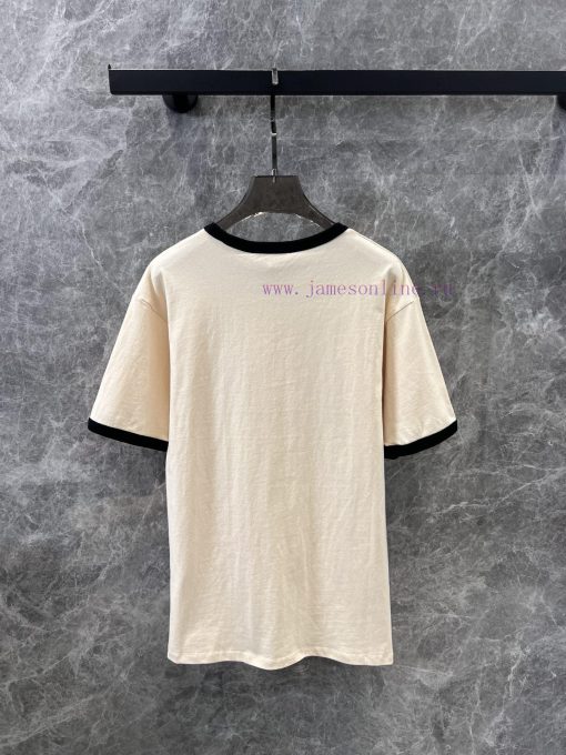 ZT60797 Valentino 25Ss Spring/Summer New Active Color Printed Loose Edition Round Neck Short Sl sydjwndf - Image 3