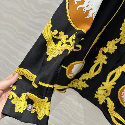 AC76725 Versace Goddess Venus 25s Spring/Summer Color Positioning Printed Silk Straight Leg Pan 5j0libok - Image 7