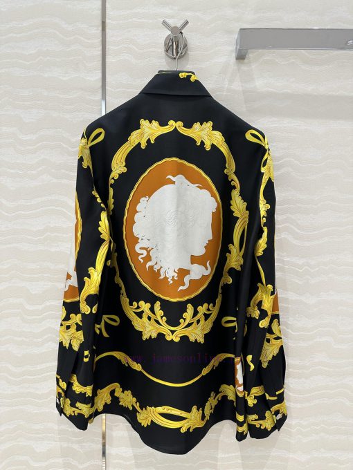 AC76725 Versace Goddess Venus 25s Spring/Summer Color Positioning Printed Silk Straight Leg Pan 5j0libok - Image 10