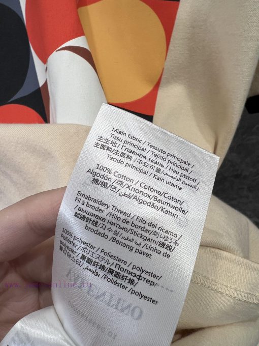 ZT60797 Valentino 25Ss Spring/Summer New Active Color Printed Loose Edition Round Neck Short Sl sydjwndf - Image 10