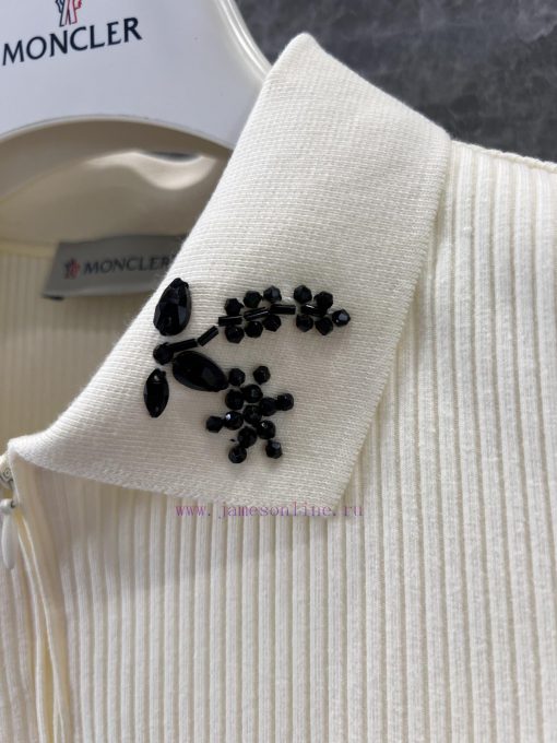 ZT60836 Moncl * 25Ss Spring/Summer New Collar Half Zipper Knitted Short Sleeve T-shirt | Produc 6qi177l9 - Image 6