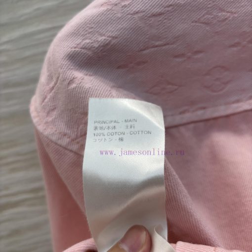 CC76897 Louis Vuitton 25 Early Spring New Collection Pink Washed Denim Series Lapel Short Shirt 1rygbv0k - Image 10