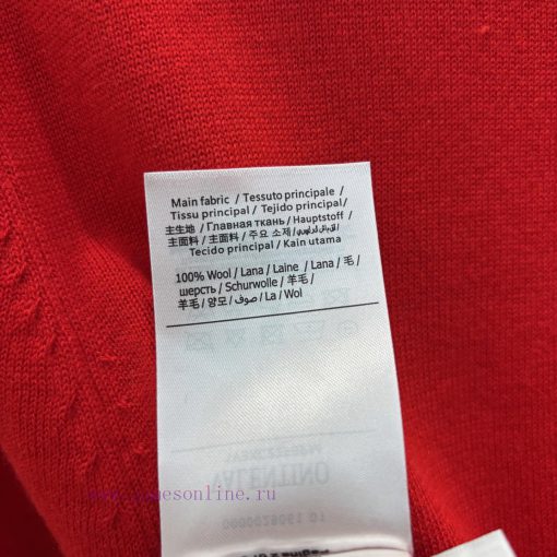 CT77005 Valentino 25 Early Spring New Collection Same As Jolin Tsai Polo Neck Red Knit Sweater asv5ykv0 - Image 10