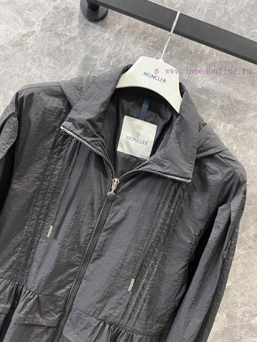 ZW60900 Moncl * 25Ss Spring/Summer New Lightweight Nylon Hoodie | The Sleeves Are Designed With 4dwbpof8 - Image 5