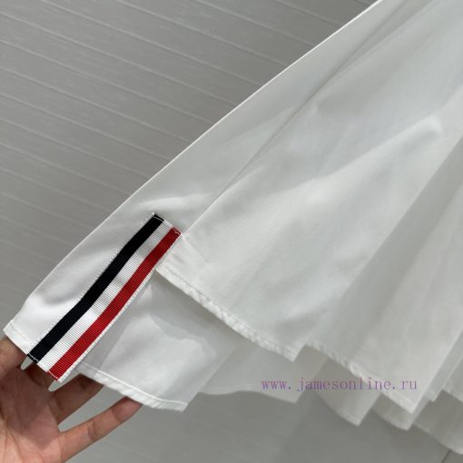 Strongly Recommend BB77155 Tho * B 25ss New Product Sky Blue Striped Pleated Half Skirt Fake Tw f9cu1p14 - Image 9