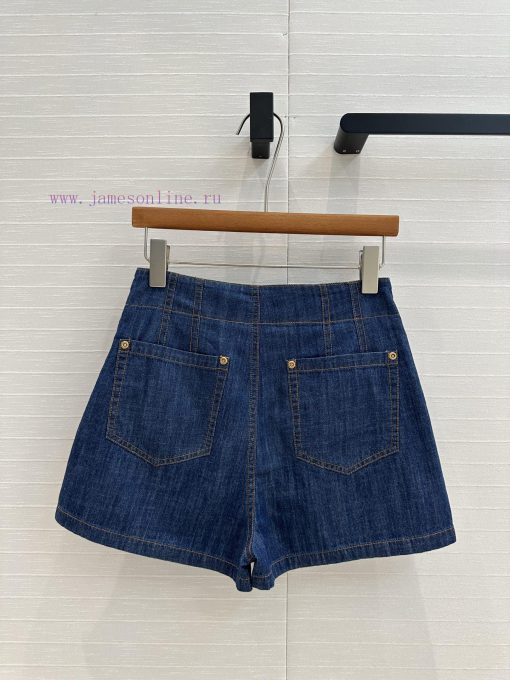 Strongly Recommend BK77158 Zi * M25ss Vacation New Product 2-button High Waisted Denim Shorts W vip5lpo8 - Image 9
