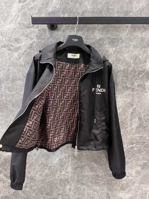 ZT61005 Fendi 25Ss Spring/Summer New Hooded Charge Coat+Shorts Set | Made Of Imported Recycled 5jb1jwbj - Image 4