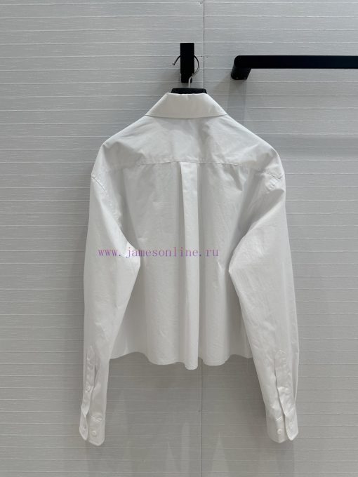 BC77356 Miu Miu Girls' Dressing: Intellectuals Minimalist Style Short Shirt Customization Pure 2rtchrm6 - Image 10