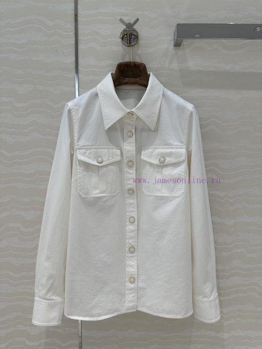️️️️ AC77363 Zm Vacation New Product Xu Mengjie's Same Denim Thin Shirt ️️️️️️️️️️️️️️️️️️️️️️️ 4dgudeiy - Image 2