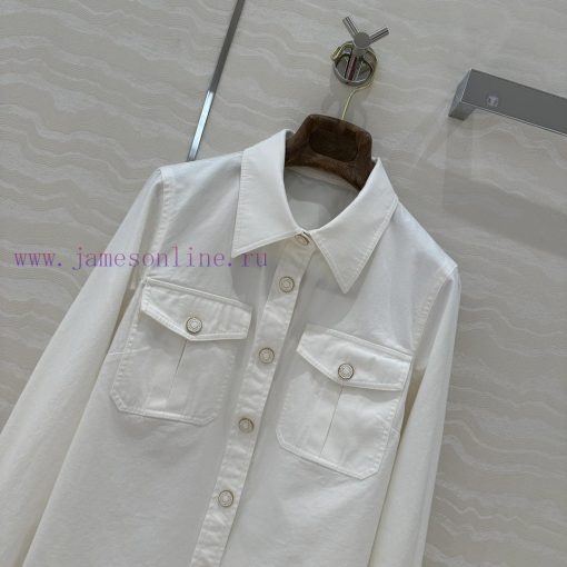 ️️️️ AC77363 Zm Vacation New Product Xu Mengjie's Same Denim Thin Shirt ️️️️️️️️️️️️️️️️️️️️️️️ 4dgudeiy - Image 3