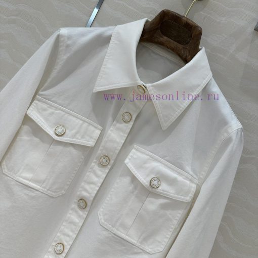 ️️️️ AC77363 Zm Vacation New Product Xu Mengjie's Same Denim Thin Shirt ️️️️️️️️️️️️️️️️️️️️️️️ 4dgudeiy - Image 4