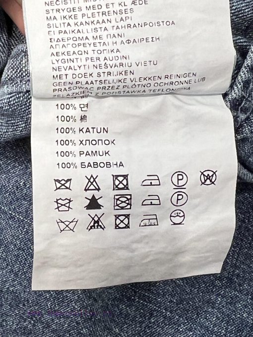 ZC61055 Miumi * 25Ss Spring/Summer New Collection: Vintage Style Washed Blue Denim Shirt Jacket r6g80hxj - Image 10