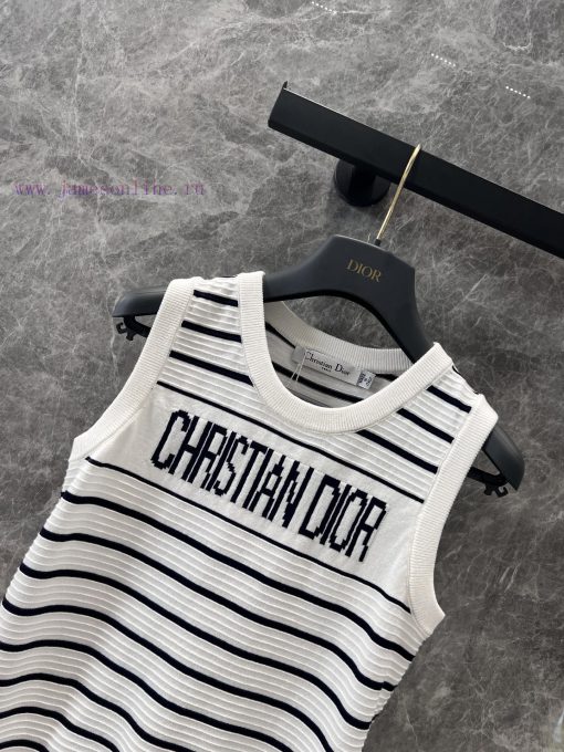 ZT61056 Dior 25Ss Spring/Summer New Letter Jacquard Stripe Knitted Tank Top | Produced Knitted 4tcrb5uh - Image 4