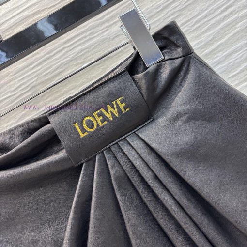 CB77368 Loewe 25 Early Spring New Collection Logo Leather Label Decorative Wrinkled Sheepskin H h4owpy01 - Image 5