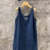 ZL61057 Miumi * 25Ss Spring/Summer New Intelligent Molecular Academy Style Denim Cowboy Dress | vyut96q8