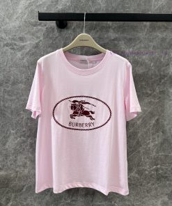 ZT61059 Burberry 25Ss Spring/Summer New Knight Warrior Embroidered Round Neck Short Sleeve T-sh dtohlrur
