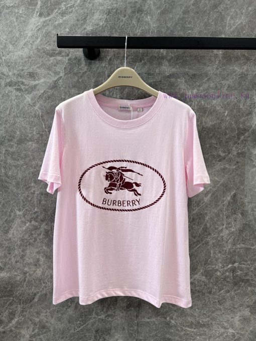 ZT61059 Burberry 25Ss Spring/Summer New Knight Warrior Embroidered Round Neck Short Sleeve T-sh dtohlrur
