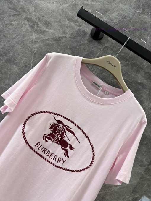 ZT61059 Burberry 25Ss Spring/Summer New Knight Warrior Embroidered Round Neck Short Sleeve T-sh dtohlrur - Image 4