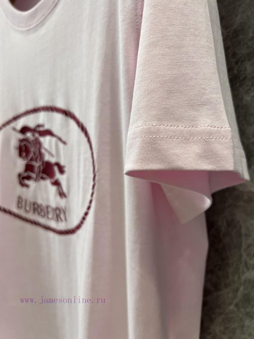 ZT61059 Burberry 25Ss Spring/Summer New Knight Warrior Embroidered Round Neck Short Sleeve T-sh dtohlrur - Image 6