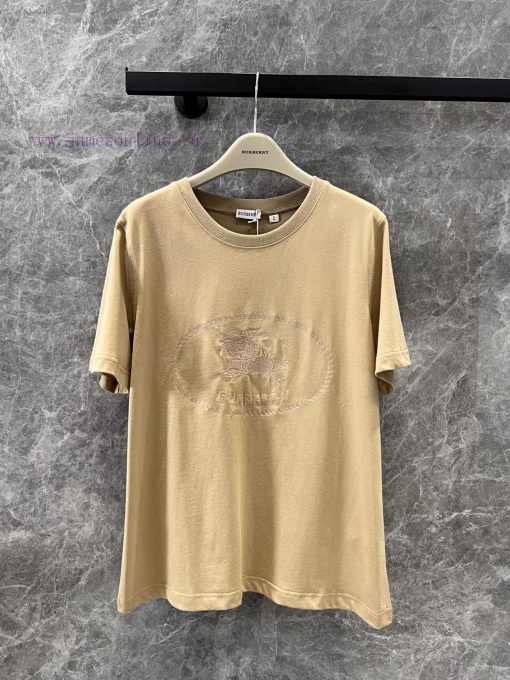 ZT61059 Burberry 25Ss Spring/Summer New Knight Warrior Embroidered Round Neck Short Sleeve T-sh 15yebbud - Image 2