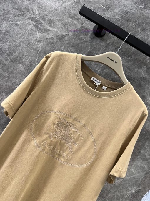 ZT61059 Burberry 25Ss Spring/Summer New Knight Warrior Embroidered Round Neck Short Sleeve T-sh 15yebbud - Image 4
