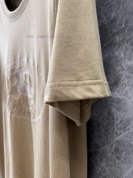 ZT61059 Burberry 25Ss Spring/Summer New Knight Warrior Embroidered Round Neck Short Sleeve T-sh 15yebbud - Image 6