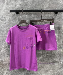 ZT61060 Chrome Hearts 25Ss Spring/Summer New Edition Limited Edition Purple Graffiti Round Neck voel6vo4