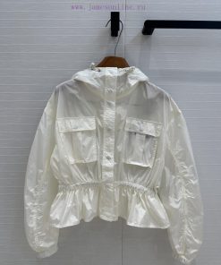 BW77512 Moncler 25 Spring/Summer New Product Sunscreen Hoodie With Waist Short Coat Rubber Stre 96yqq8jj