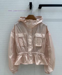 BW77512 Moncler 25 Spring/Summer New Product Sunscreen Hoodie With Waist Short Coat Rubber Stre nmyahqug